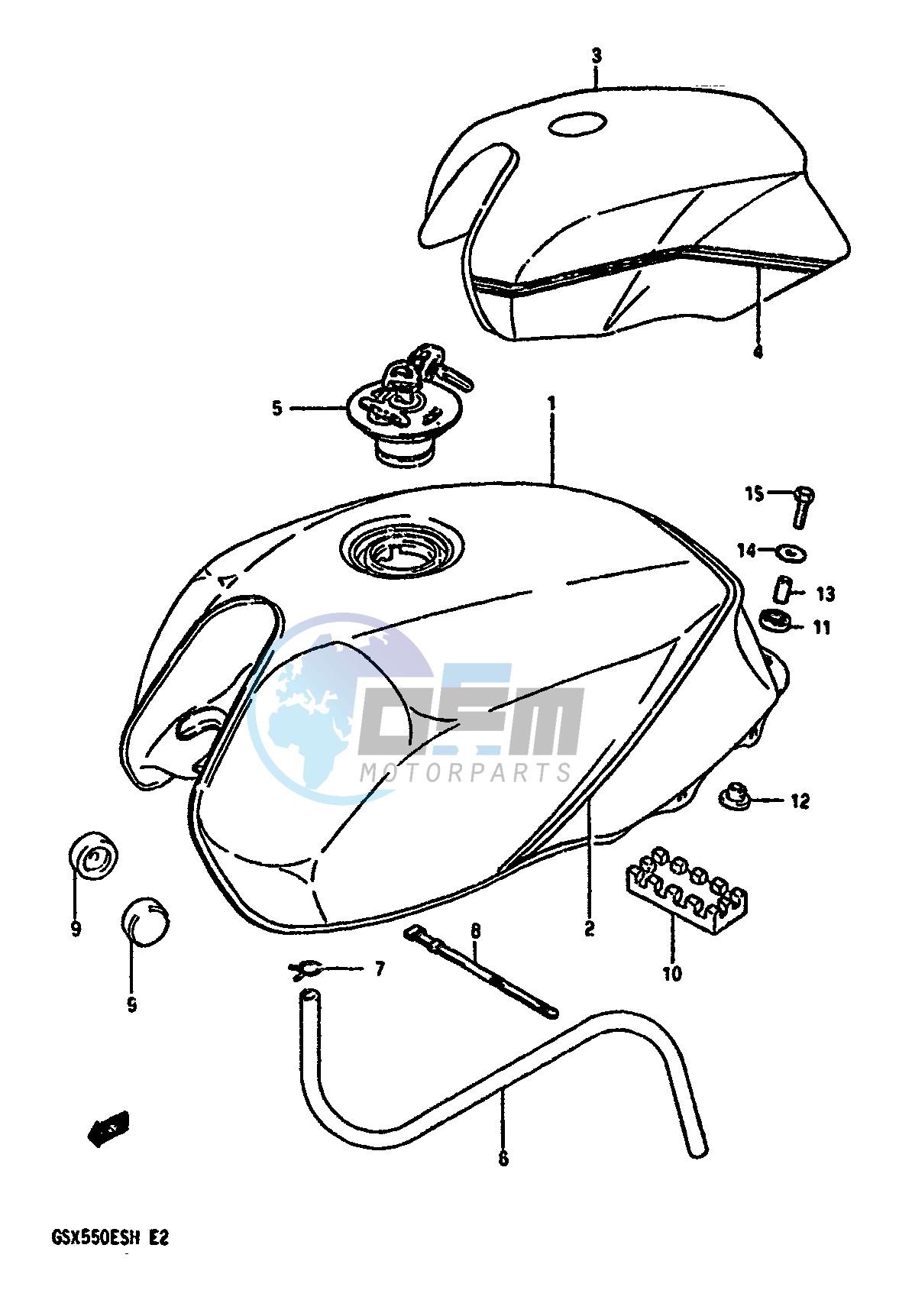 FUEL TANK (GSX550EFF EFG)