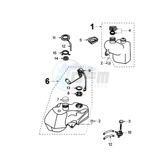 ELYSEO FR drawing TANK AND PUMP AND FUEL GAUGE WITHOUT WIRING HARNESS