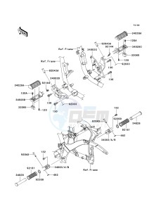 VN 900 C [VULCAN 900 CUSTOM] (7F-9FA) C9FA drawing FOOTRESTS