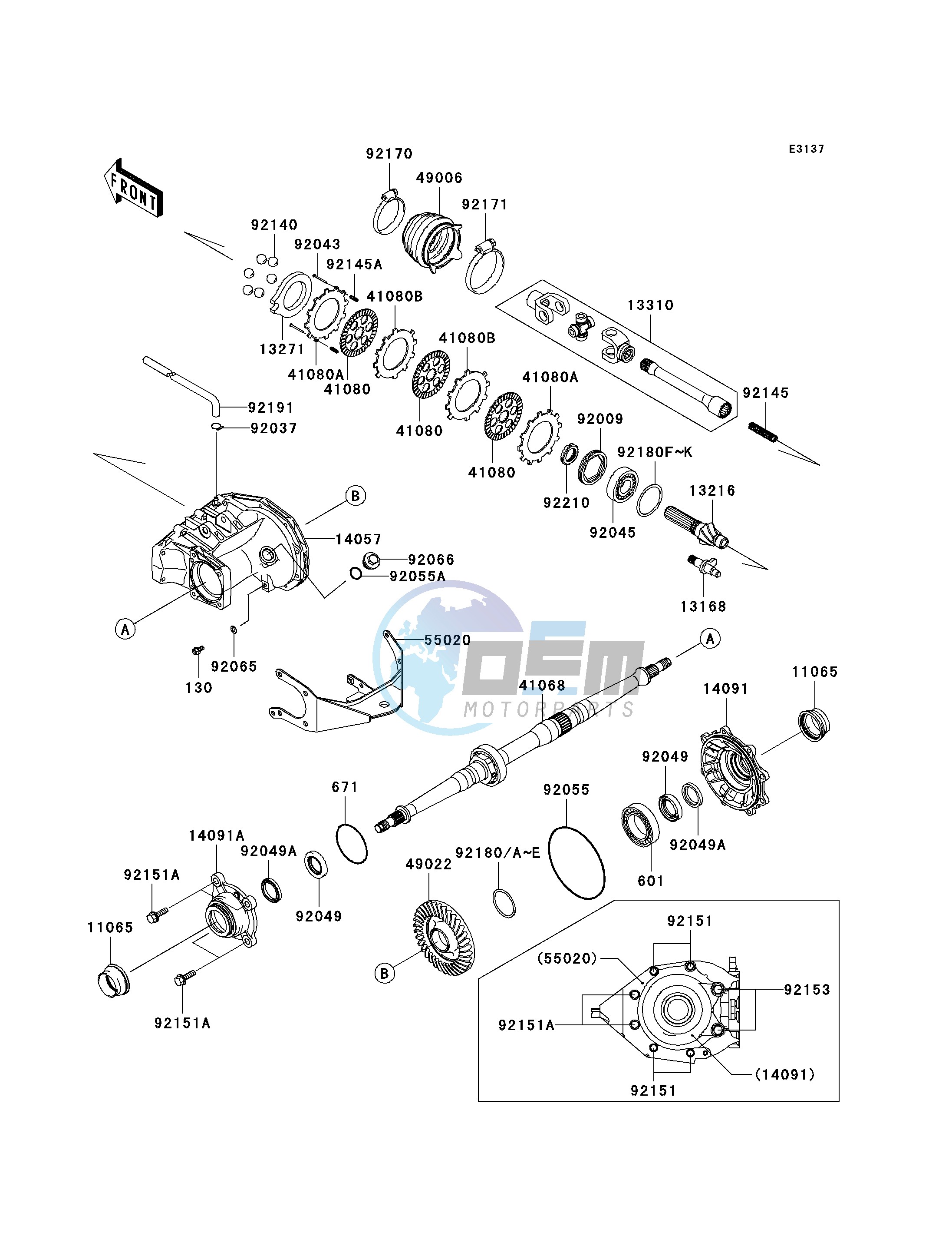 DRIVE SHAFT-REAR