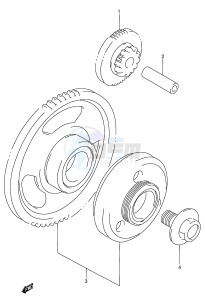 GSX750F (E2) drawing STARTER CLUTCH