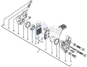 Eaglet automatic 50 drawing Front brake caliper