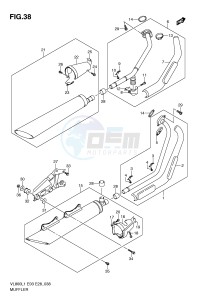 VL800 (E3-E28) VOLUSIA drawing MUFFLER (VL800L1 E28)