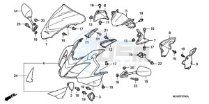 VFR8009 U / MME TWO drawing UPPER COWL