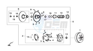 GTS 125I ABS drawing DRIVE PULLEY