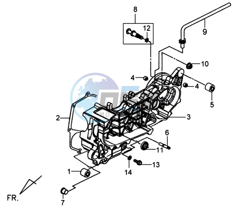 CRANKCASE LEFT