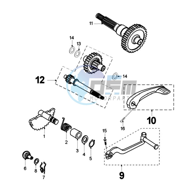 DRIVE SHAFTS / KICKSTARTER