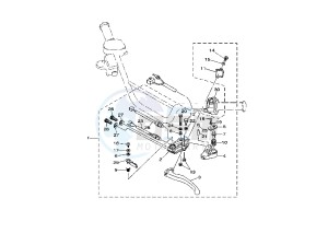 YFM X WARRIOR 350 drawing HANDLE SWITCH – LEVER