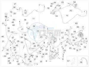 MP3 500 MAXI SPORT-BUSINESS-ADVANCED E4 ABS (EMEA-APAC) drawing ABS Brake system