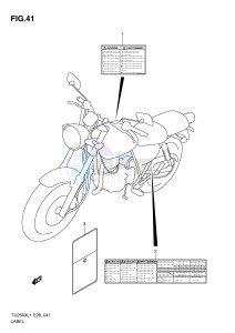 TU250X (E28) drawing LABEL