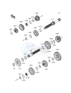 KLX125 KLX125CEF XX (EU ME A(FRICA) drawing Transmission