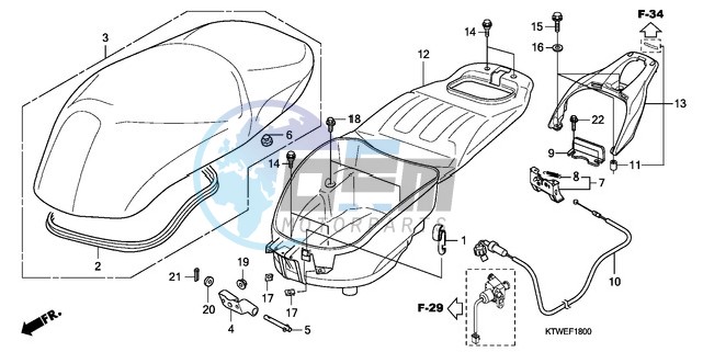 SEAT/LUGGAGE BOX