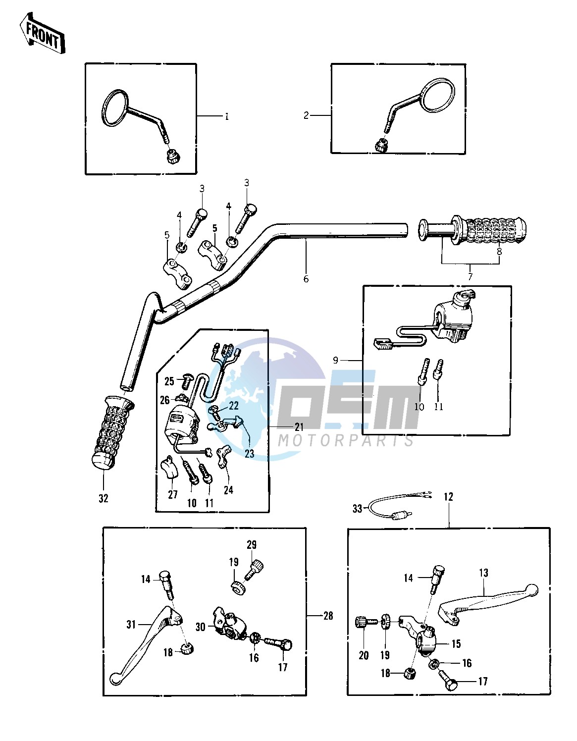 HANDLEBAR -- 76-77 S2_S3- -