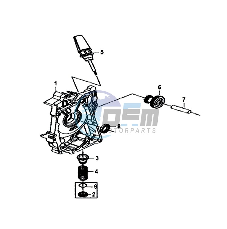 R. CRANK CASE COVER / ALLO 50 (25 KM/H) (AJ05WA-NL) (L8-M0)