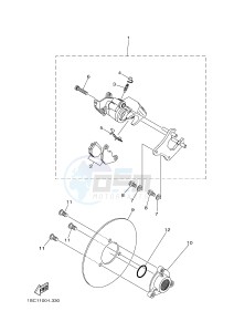 YFM300 RAPTOR 300 (1SC5) drawing REAR BRAKE CALIPER