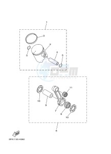 YZ85LW (1SND 1SNF 1SPD 1SPF) drawing OPTIONAL PARTS 1