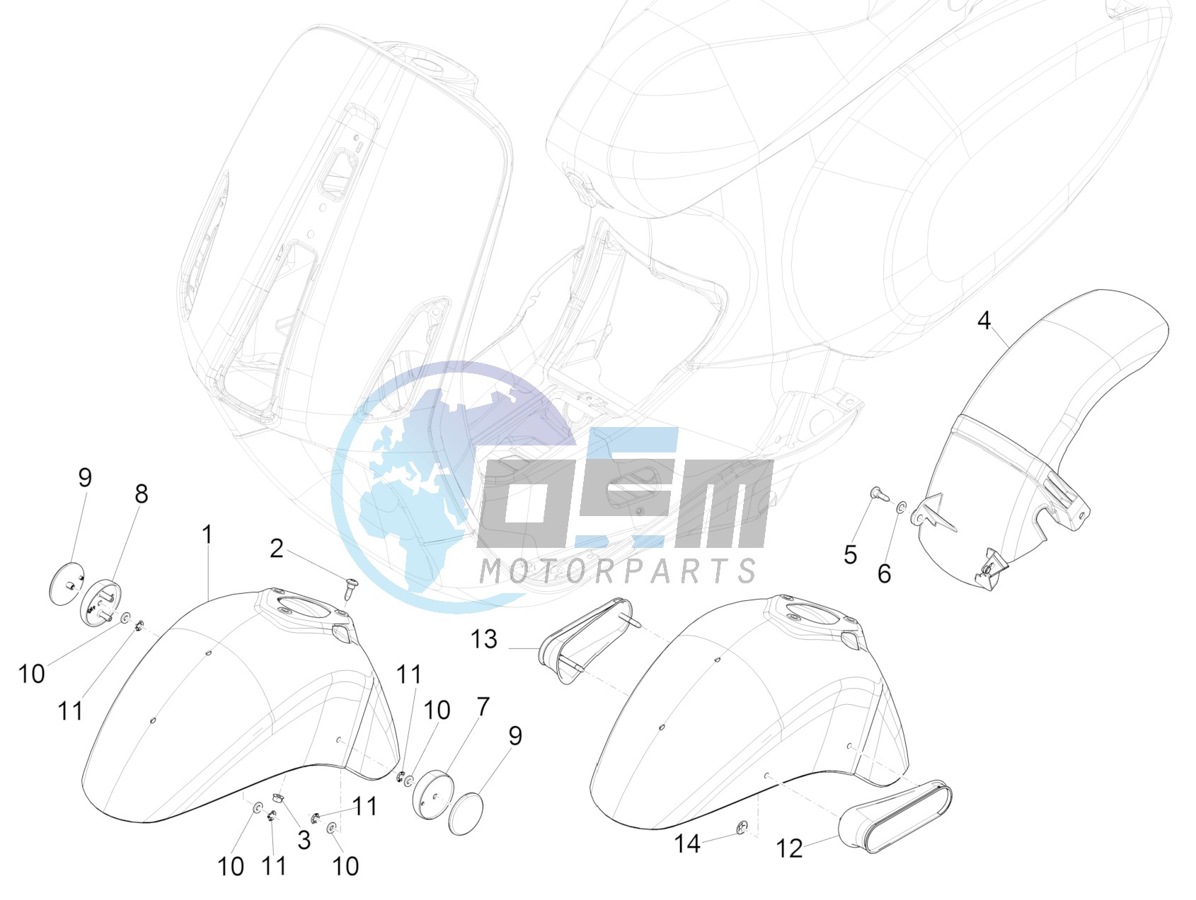 Wheel huosing - Mudguard