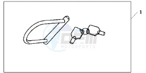 SH125B drawing U LOCK ( TYPE M)