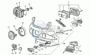 V 65 650 Polizia - PA NuovoTipo Polizia/PA NuovoTipo drawing Headlight-horn