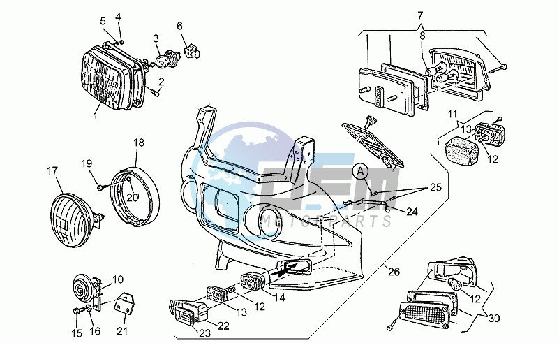 Headlight-horn