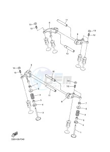 XVS1300A MIDNIGHT STAR (11C9) drawing VALVE