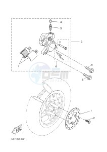 EW50N SLIDER (1S0B 1S0B) drawing FRONT BRAKE CALIPER