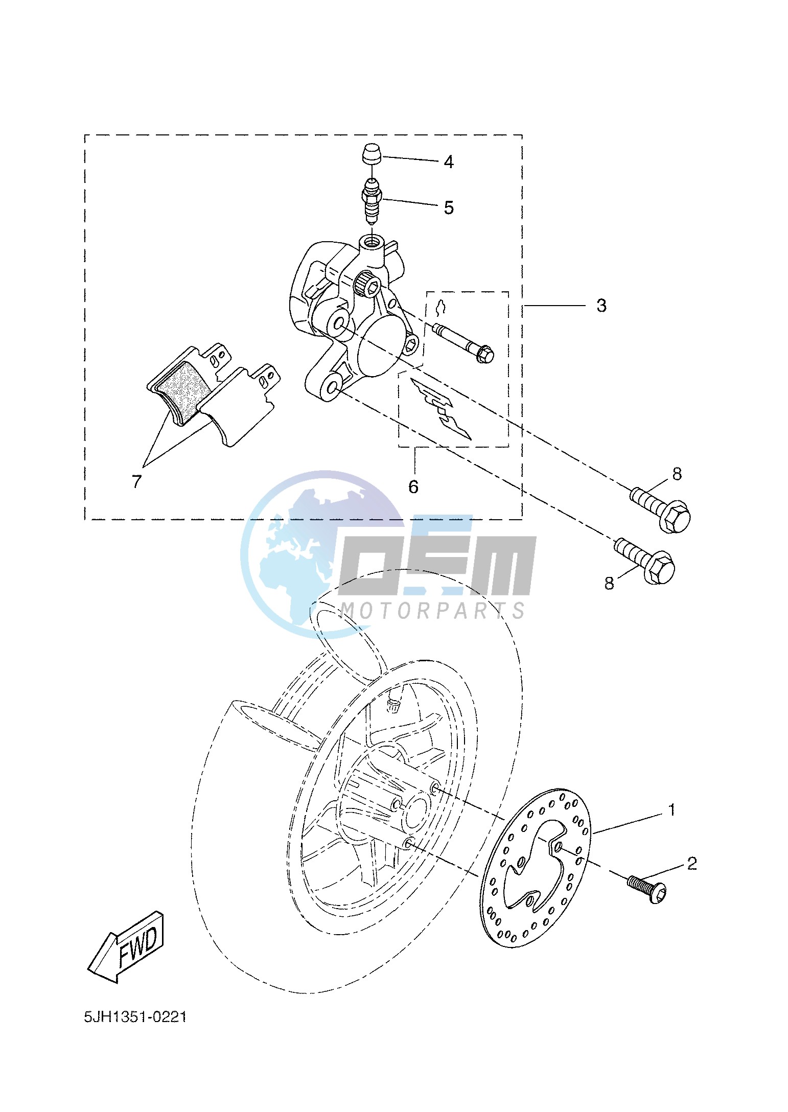 FRONT BRAKE CALIPER