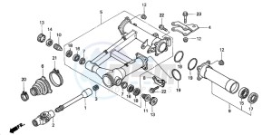 TRX350TM RANCHER S drawing SWINGARM