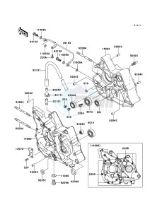 KLX110 KLX110A6F EU drawing Crankcase