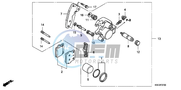 FRONT BRAKE CALIPER