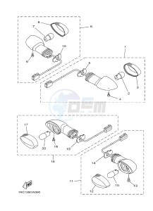 MT09A MT-09 ABS 900 (2DR1 2DR2) drawing FLASHER LIGHT