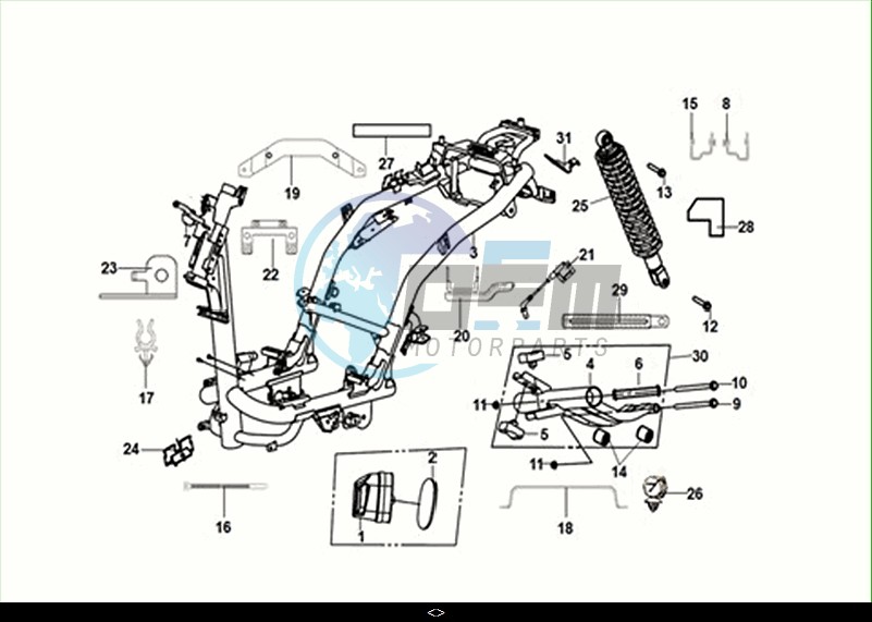 FRAME BODY - ENGINE MOUNT