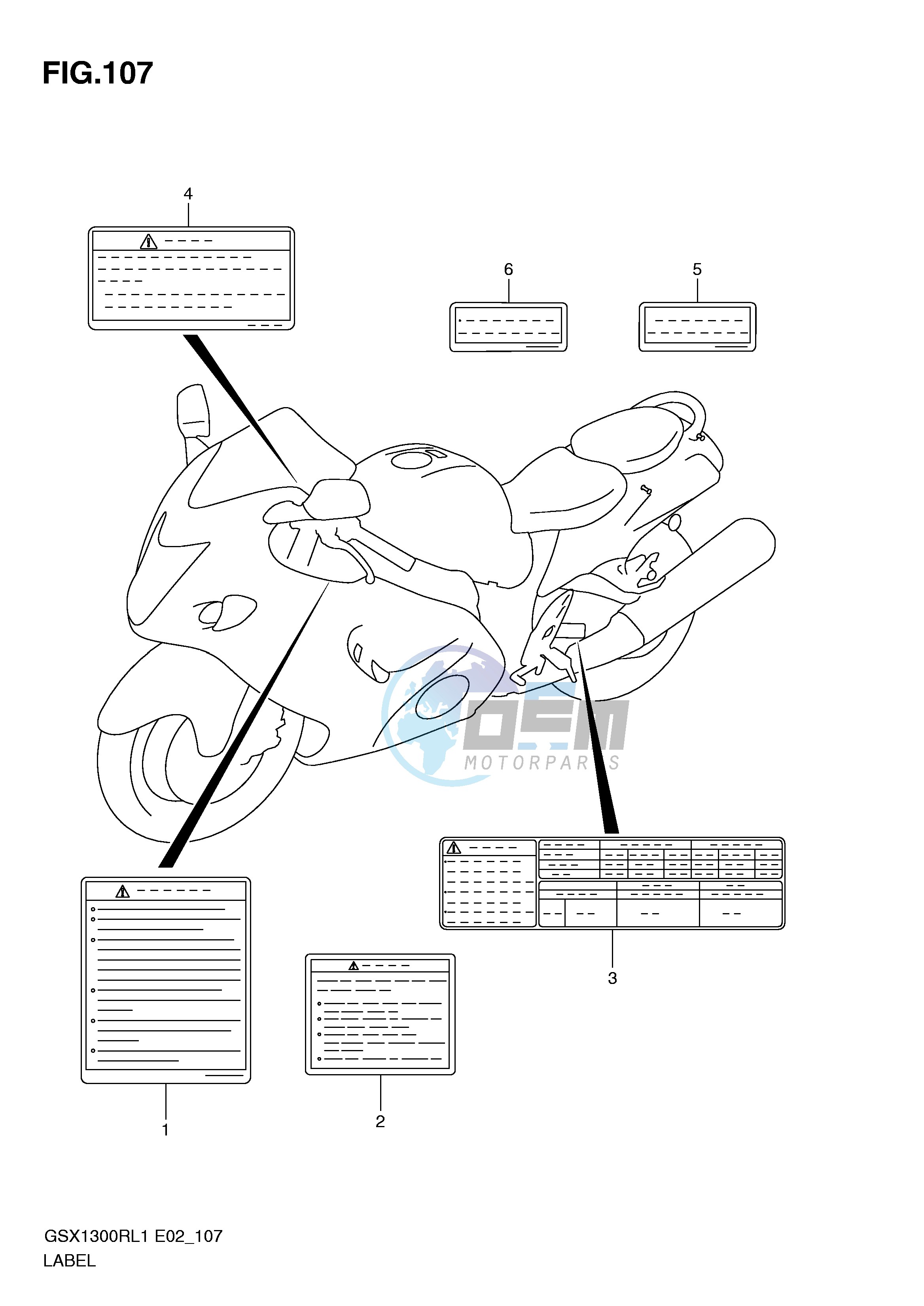 LABEL (GSX1300RL1 E19)