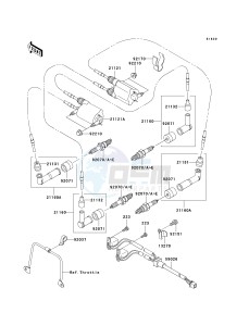 VN 1500 B [VULCAN 88 SE] (B1-B3) N6F drawing IGNITION SYSTEM