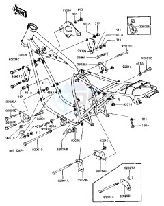 KZ 440 D [LTD BELT] (D2-D5) [LTD BELT] drawing FRAME FITTINGS -- 81-83 D2_D3_D4_D5- -