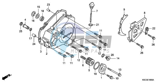 L. CRANKCASE COVER