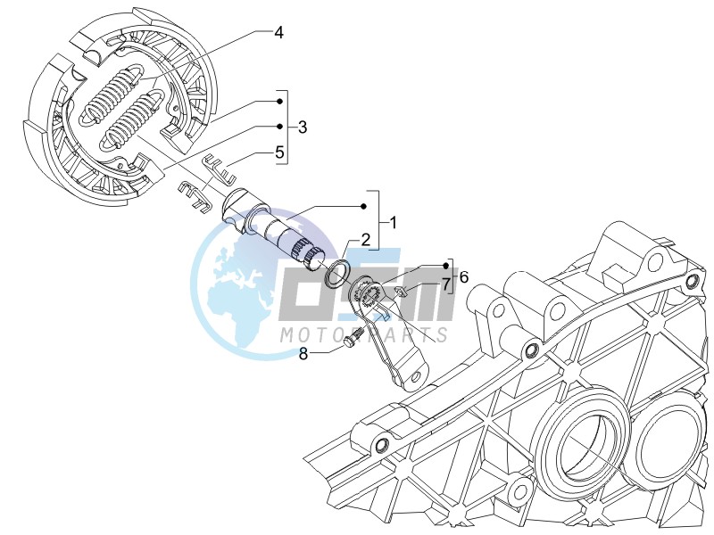 Rear brake - Brake jaw