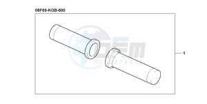 VT125C drawing CUSTOM GRIP