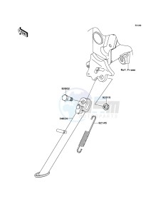 NINJA_250R EX250K9F GB XX (EU ME A(FRICA) drawing Stand(s)