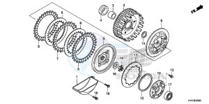 CRF110FD CRF110F Europe Direct - (ED) drawing CLUTCH