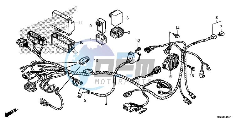 WIRE HARNESS (TRX250TE)