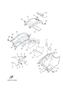 YFM700FWA YFM7FGD GRIZZLY 700 (1ND7) drawing SIDE COVER