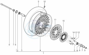 BEVERLY 300 IE ABS E4 (APAC) drawing Front wheel