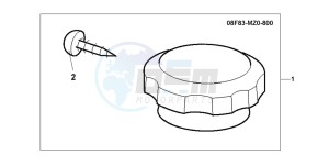 VT125C drawing CHRM RADIATOR CAP