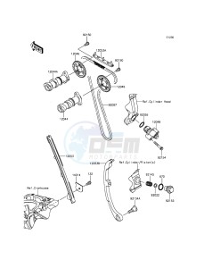 NINJA 250SL ABS BX250BGFA XX (EU ME A(FRICA) drawing Camshaft(s)/Tensioner