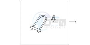 CBR1000RA9 France - (F / ABS CMF HRC MKH) drawing U-LOCK