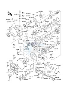 KAF 620 J [MULE 3010 TRANS 4X4] (J1) J1 drawing DRIVE SHAFT-FRONT