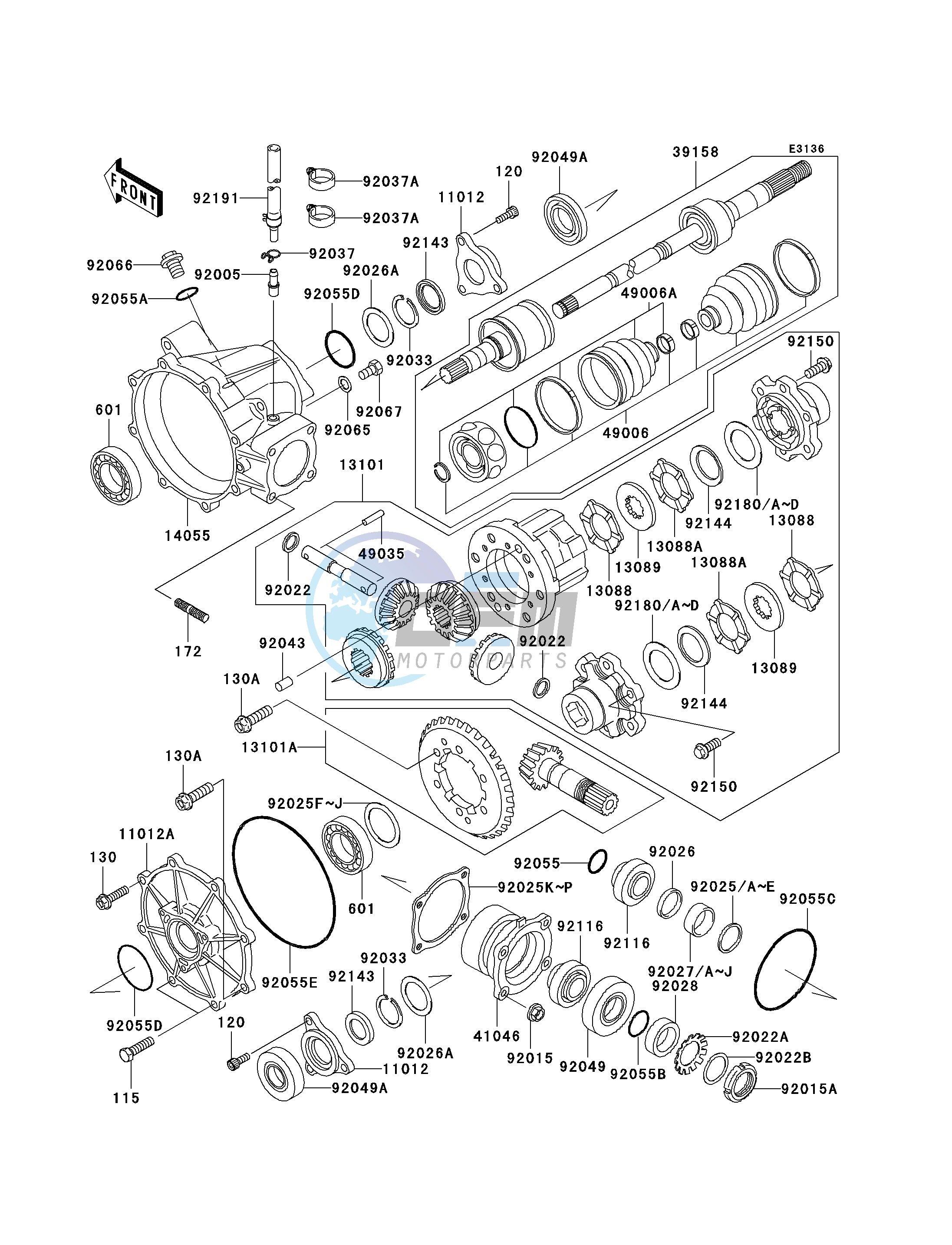 DRIVE SHAFT-FRONT