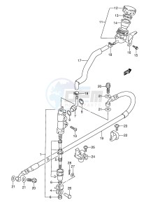 DR350 (E3) drawing REAR MASTER CYLINDER