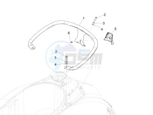 GTS 125 E4 ABS 4T SUPER (EMEA) drawing Rear luggage rack